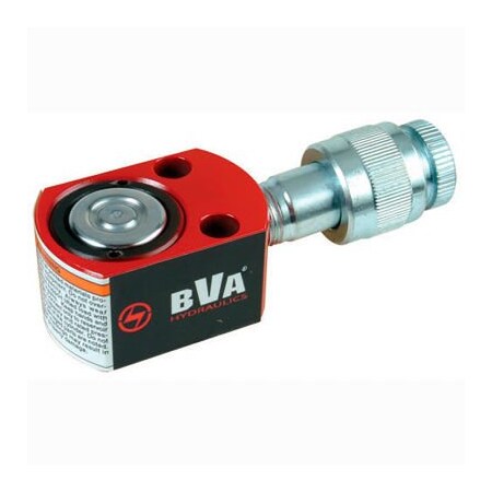 Bva Hydraulics BVA Hydraulic Flat Body Cylinder W/ CR38F Coupler, 5 Ton, 0.24in Stroke HF0503